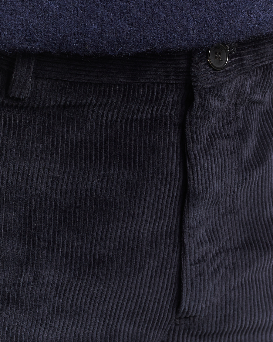 Herren | Hosen | Incotex | Regular Fit British Corduroy Trousers Navy