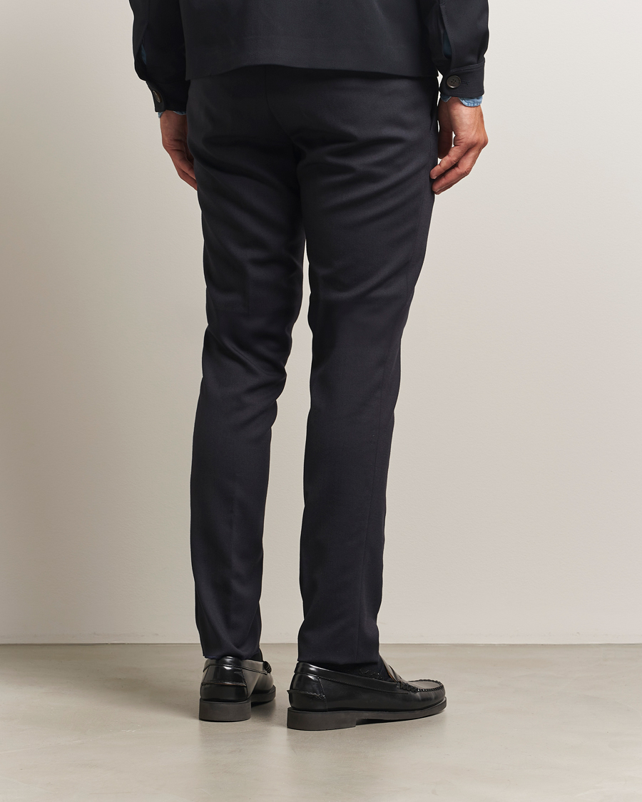 Herren | Hosen | Incotex | Slim Fit Washable Flannel Trousers Grey Melange