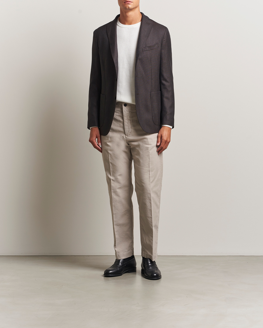 Herren | Hosen | Incotex | Regular Fit Garment Dyed Slacks Beige