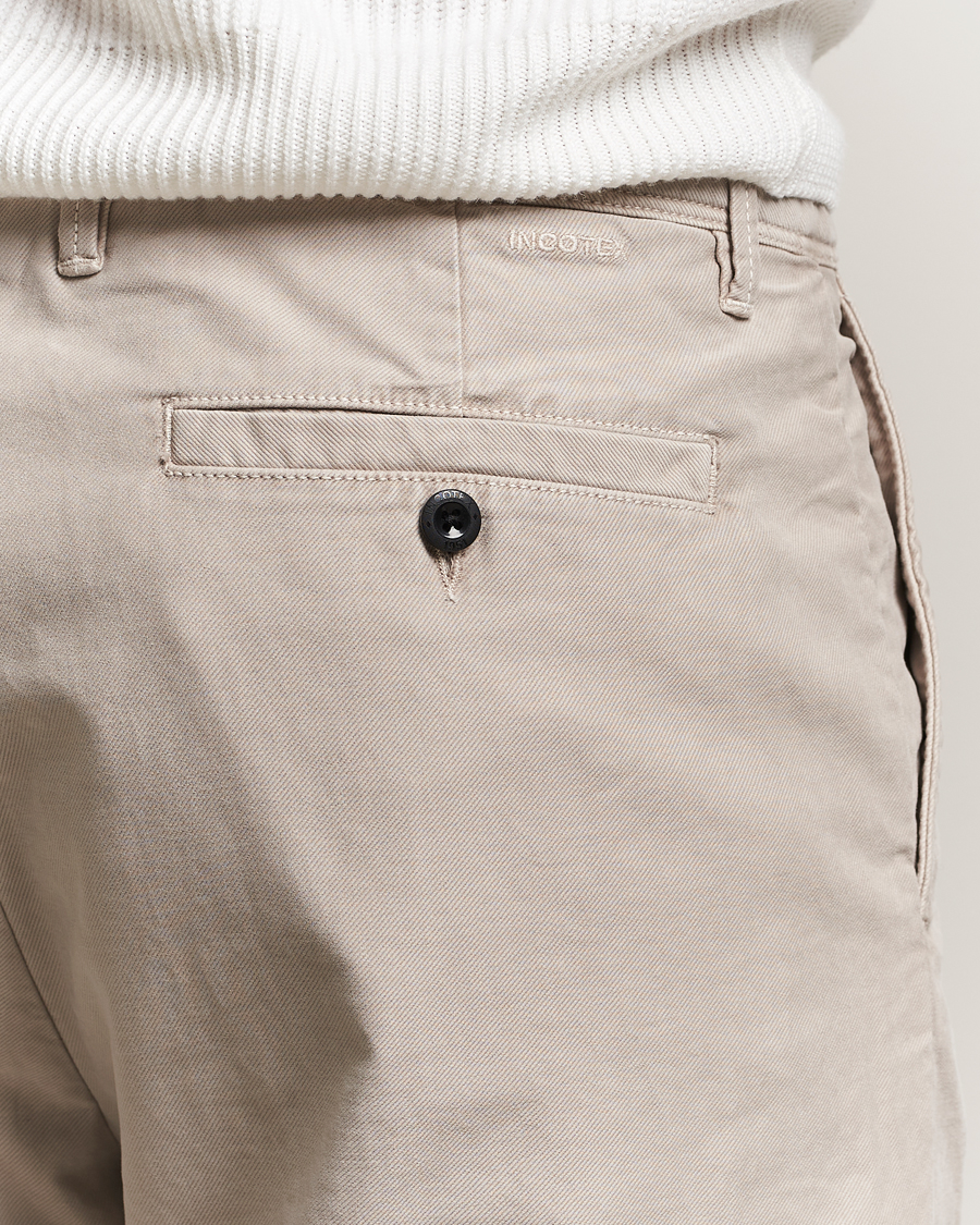 Herren | Hosen | Incotex | Regular Fit Garment Dyed Slacks Beige
