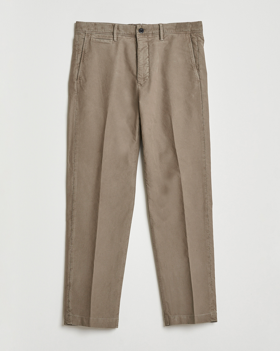 Herren | Hosen | Incotex | Regular Fit Garment Dyed Slacks Taupe