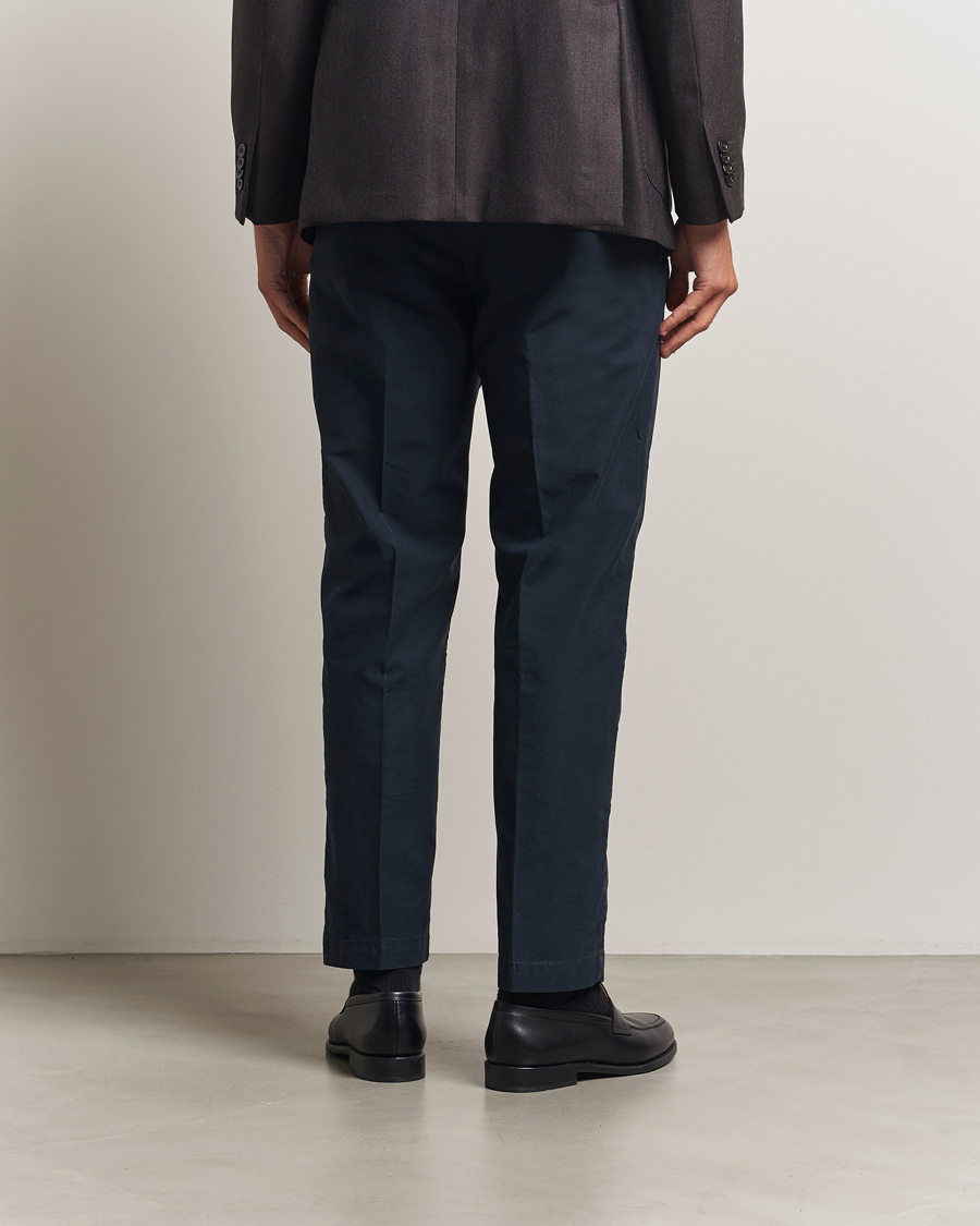 Herren | Hosen | Incotex | Regular Fit Garment Dyed Slacks Navy
