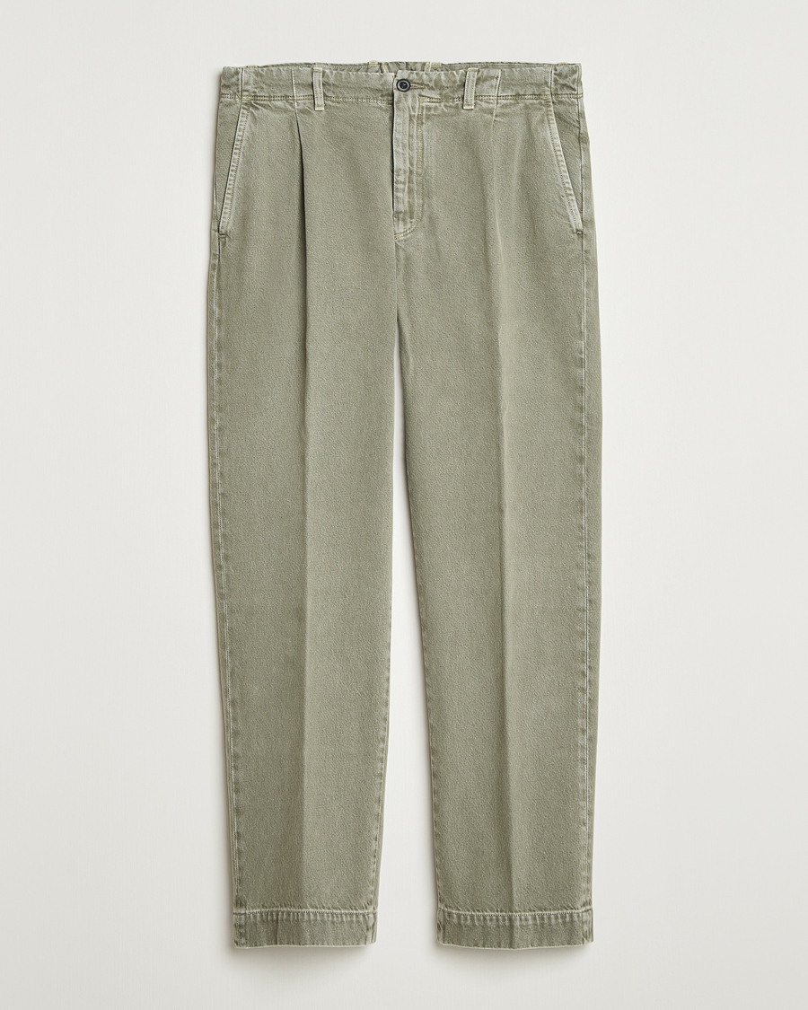 Herren | Hosen | Incotex | Regular Fit Bull Denim Slacks Green