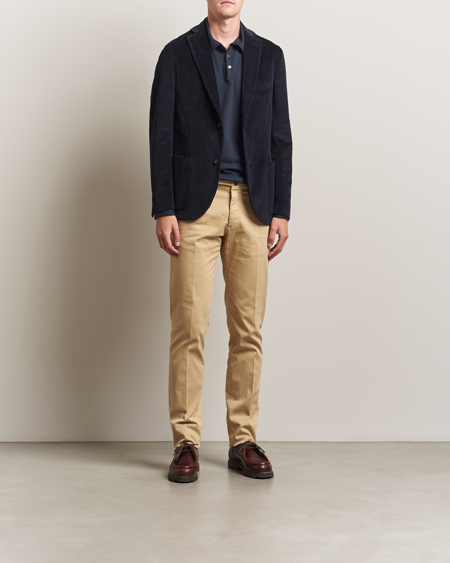 Herren | Sakkos | Incotex | Corduroy Blazer Navy