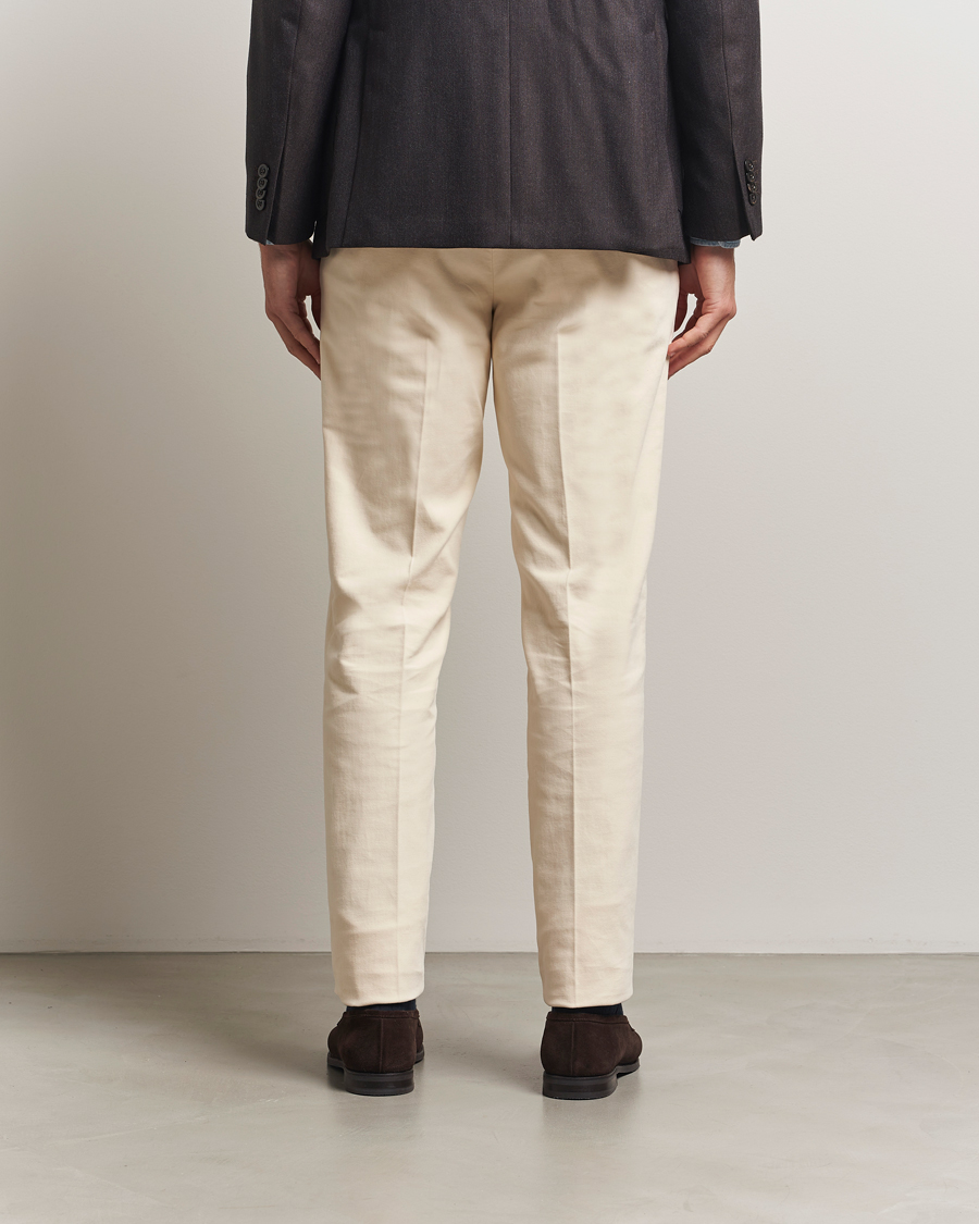 Herren | Hosen | Incotex | Regular Fit Moleskine Trousers Off White