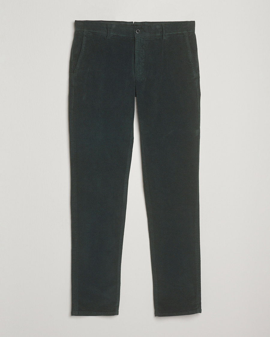 Herren | Hosen | Incotex | Slim Fit Leisure Cord Slacks Dark Green