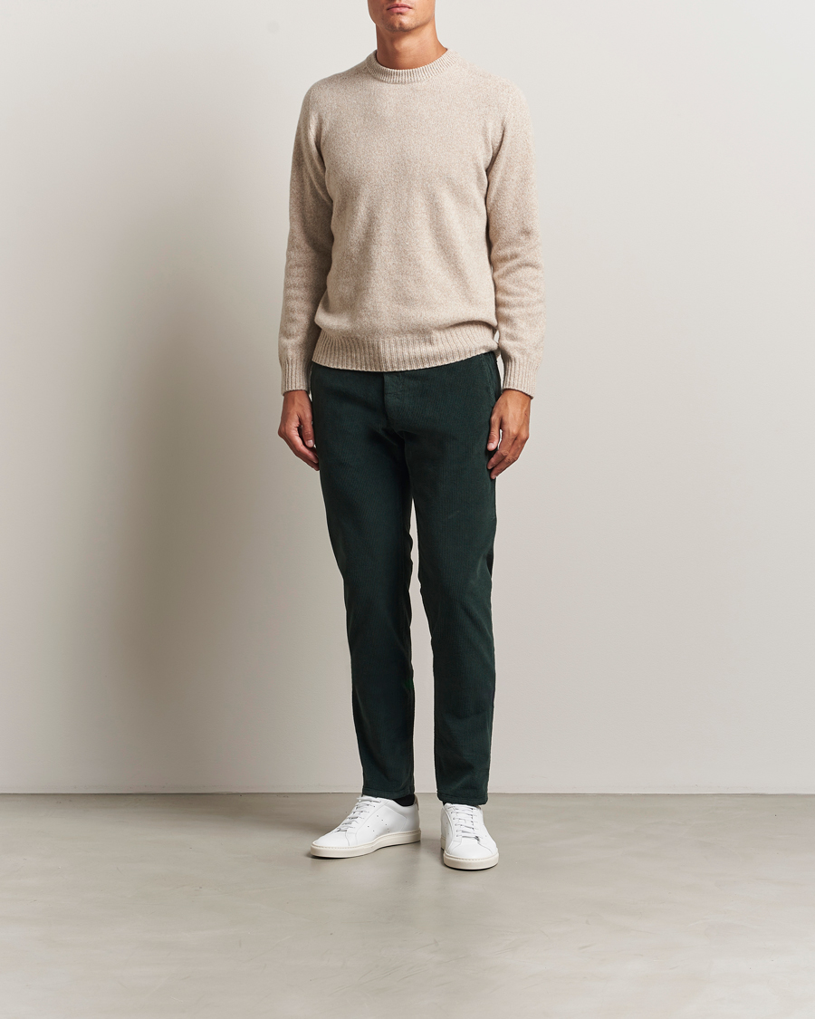 Herren | Hosen | Incotex | Slim Fit Leisure Cord Slacks Dark Green