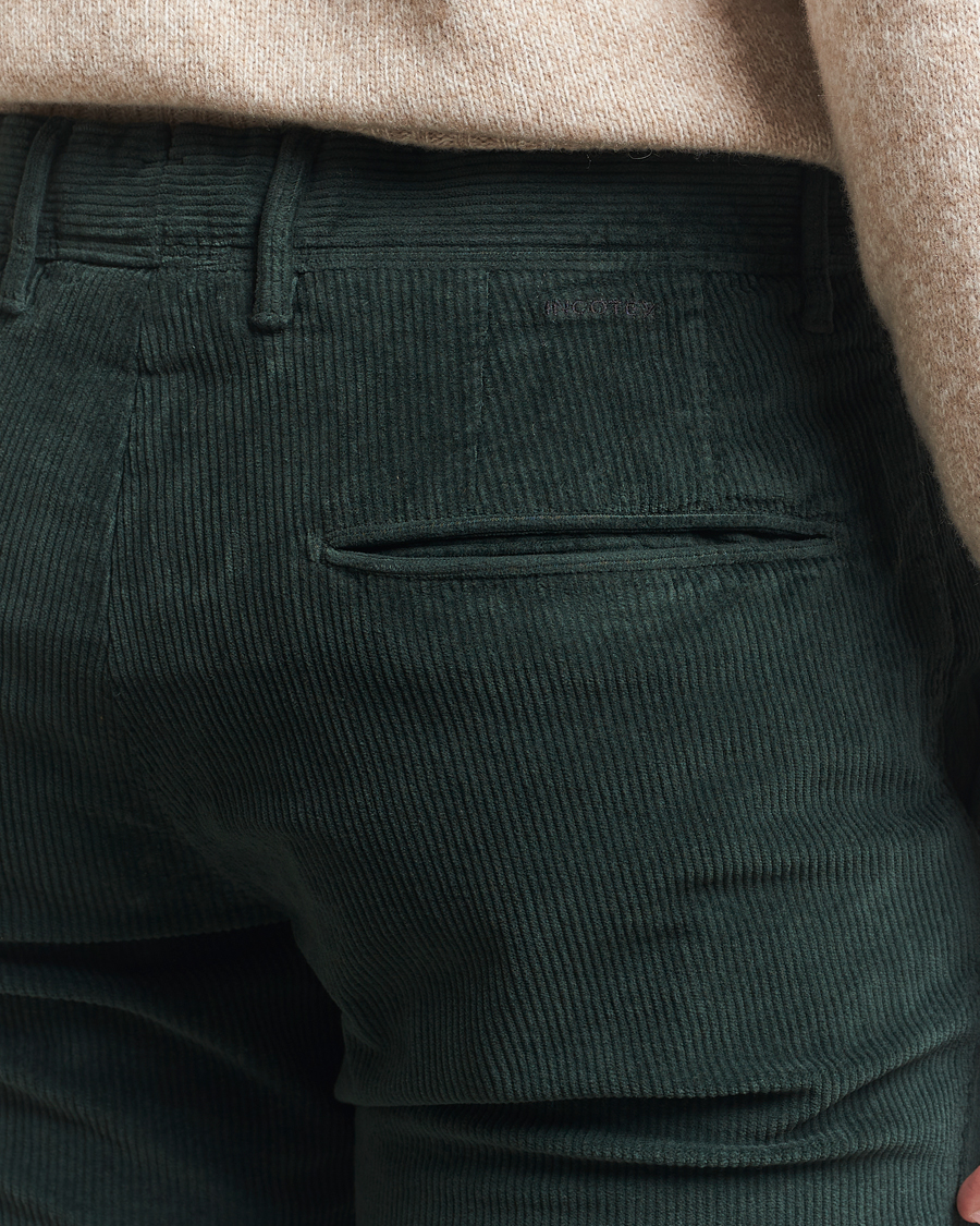 Herren | Hosen | Incotex | Slim Fit Leisure Cord Slacks Dark Green