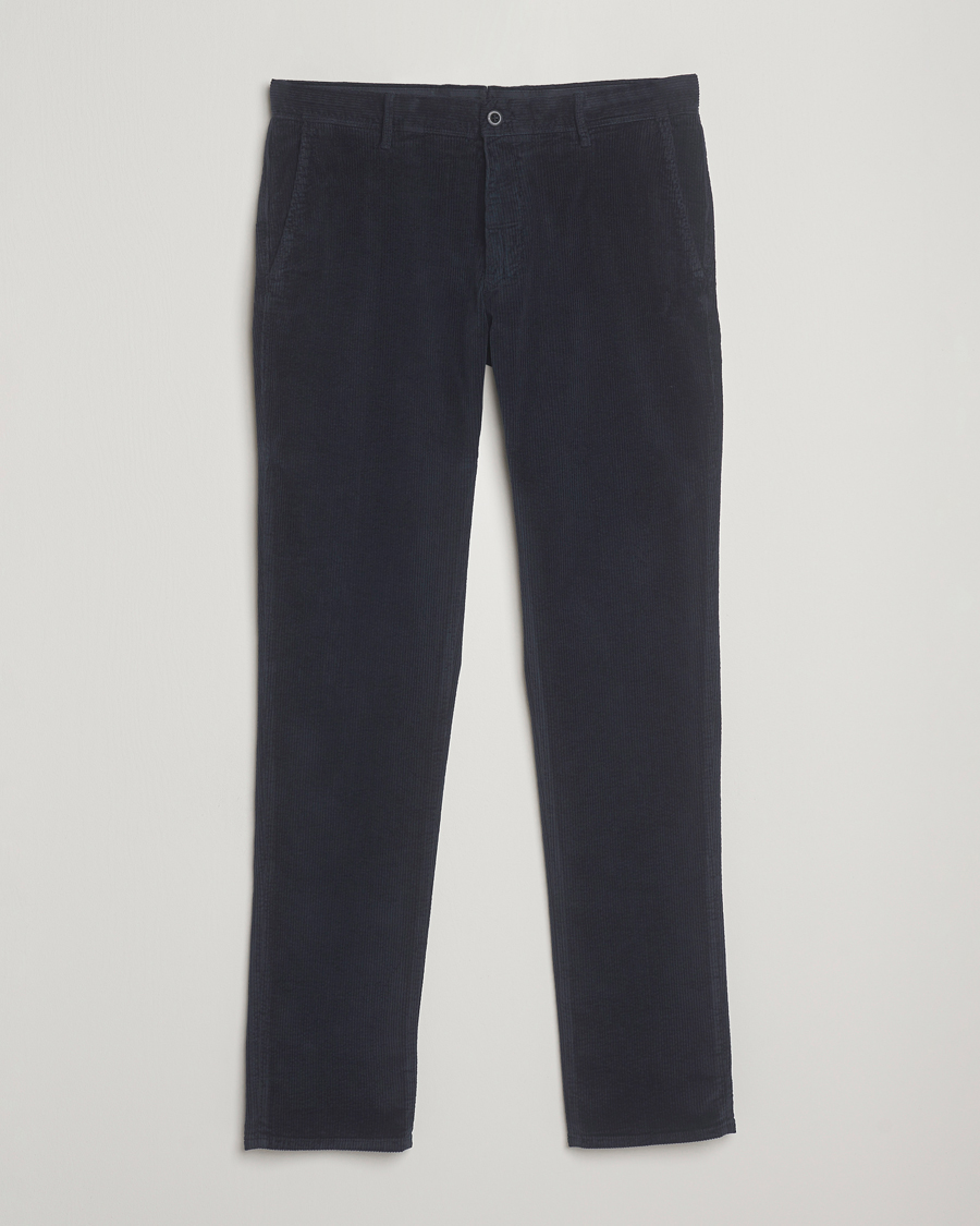 Herren | Hosen | Incotex | Slim Fit Leisure Cord Slacks Navy