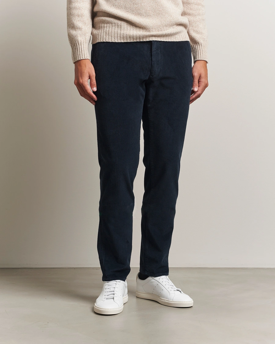 Herren | Hosen | Incotex | Slim Fit Leisure Cord Slacks Navy