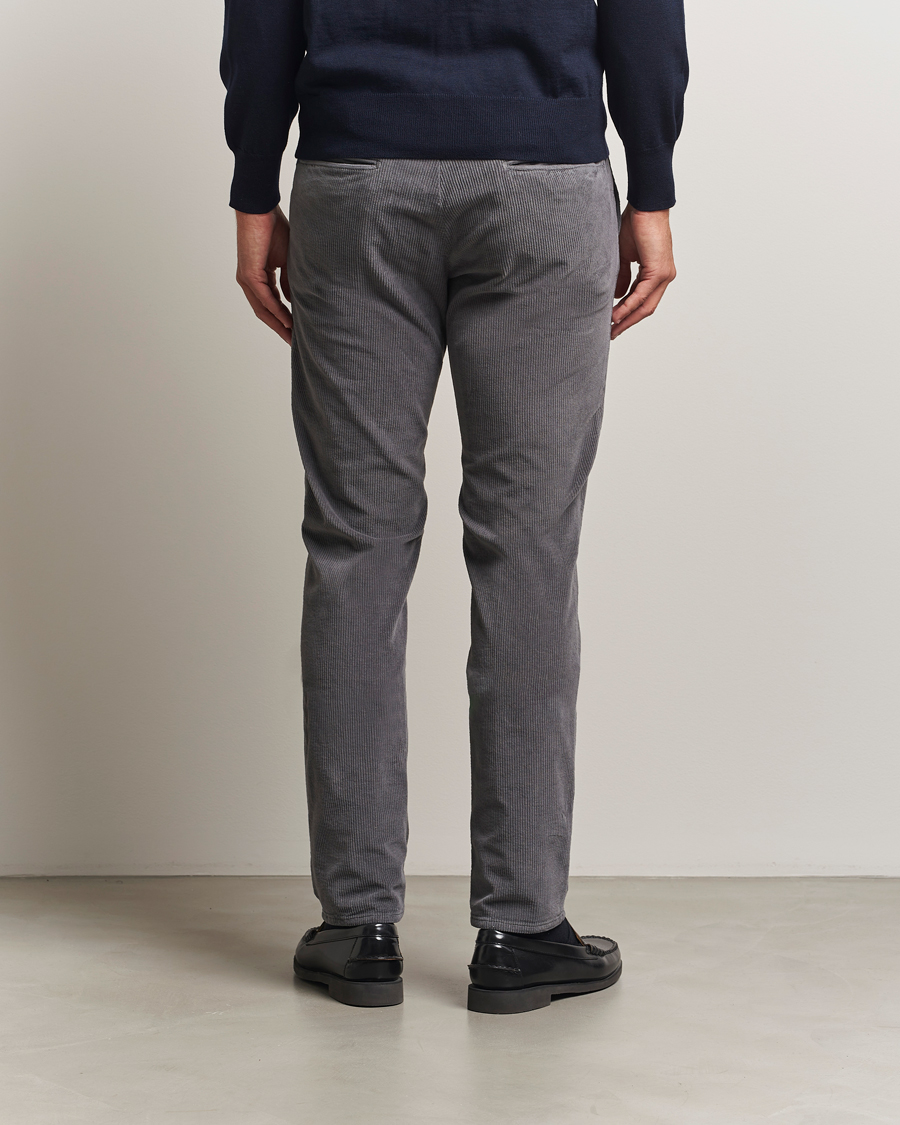 Herren | Hosen | Incotex | Slim Fit Leisure Cord Slacks Grey