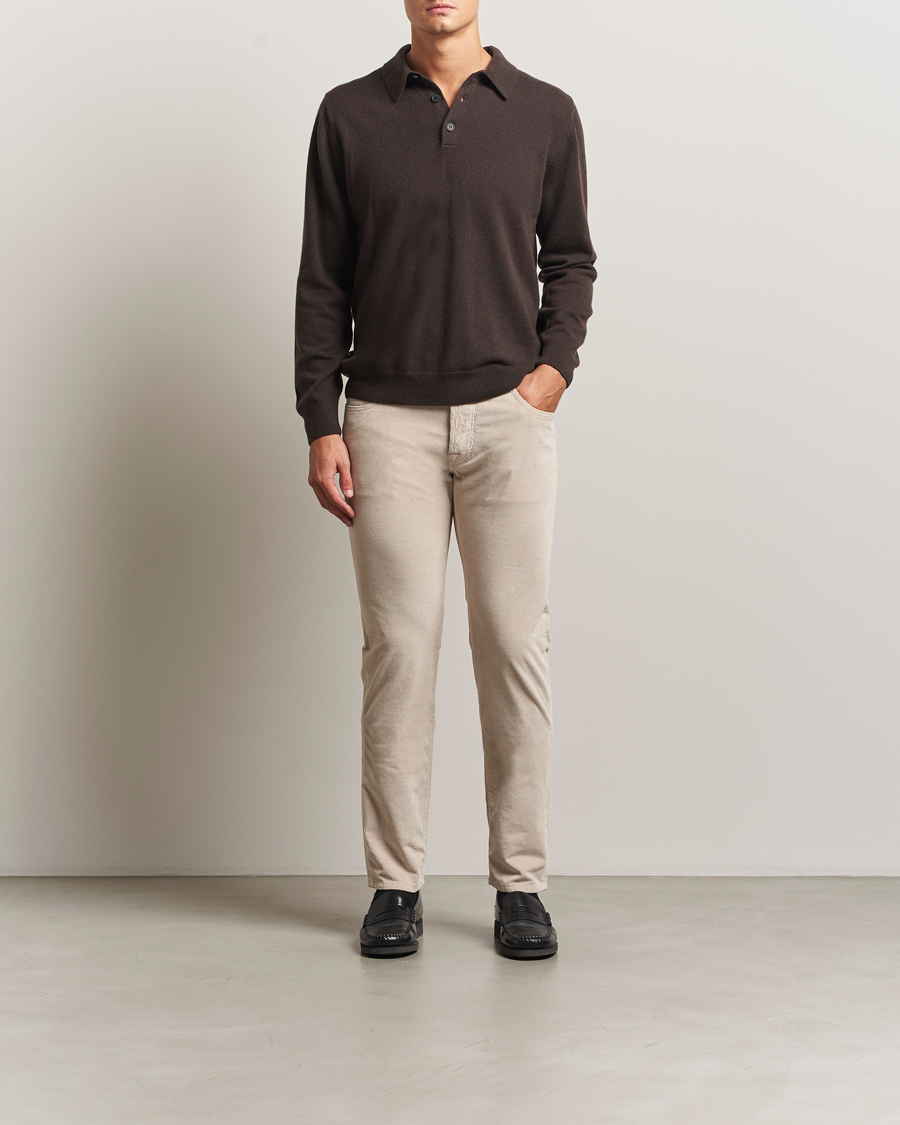 Herren | Hosen | Jacob Cohën | Bard 5-Pocket Medium Corduroy Trousers Off White