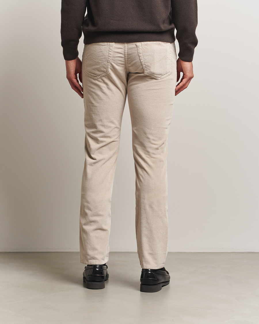 Herren | Hosen | Jacob Cohën | Bard 5-Pocket Medium Corduroy Trousers Off White