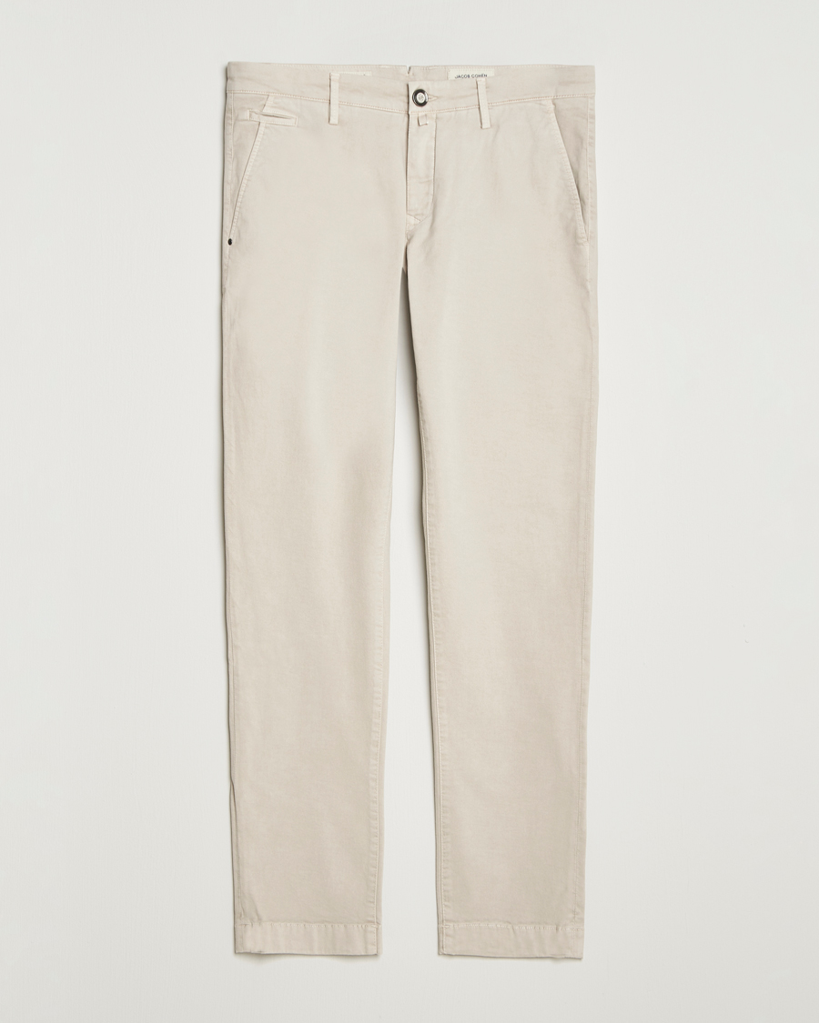 Herren | Hosen | Jacob Cohën | Bobby Cotton Chinos Beige