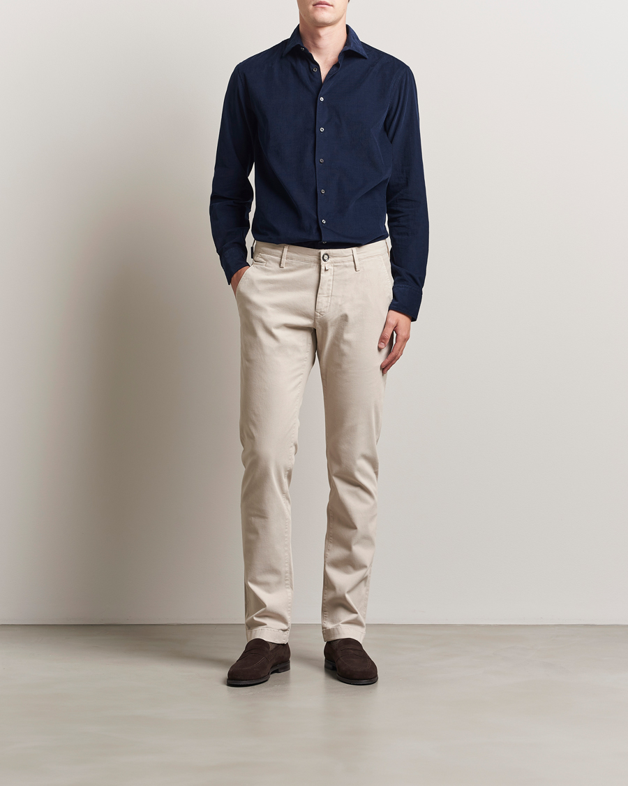 Herren | Hosen | Jacob Cohën | Bobby Cotton Chinos Beige
