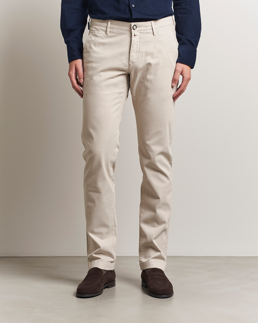 Herren | Hosen | Jacob Cohën | Bobby Cotton Chinos Beige