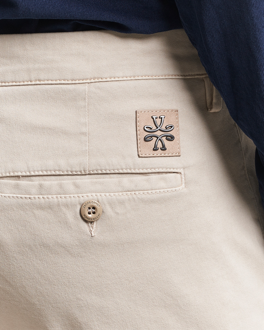 Herren | Hosen | Jacob Cohën | Bobby Cotton Chinos Beige