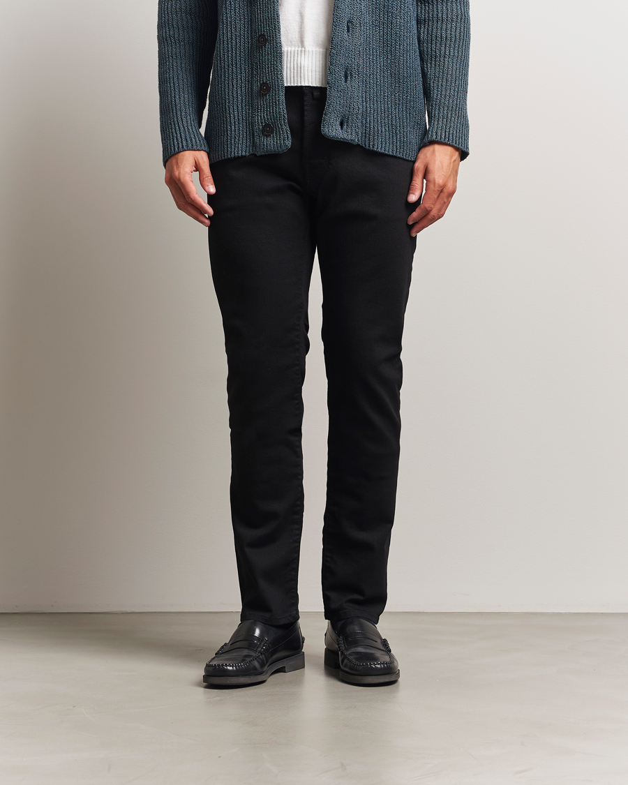 Herren | Jeans | Jacob Cohën | Bard Slim Fit Stretch Jeans Stay Black