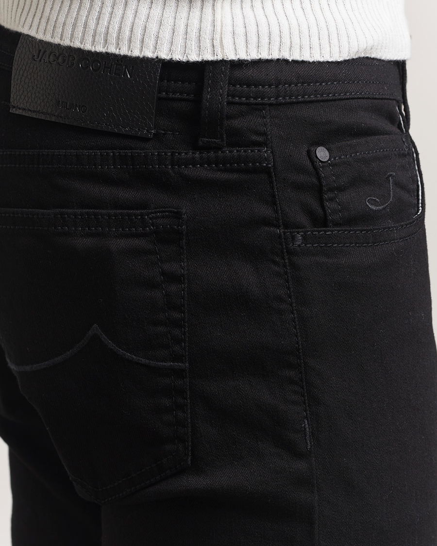 Herren | Jeans | Jacob Cohën | Bard Slim Fit Stretch Jeans Stay Black
