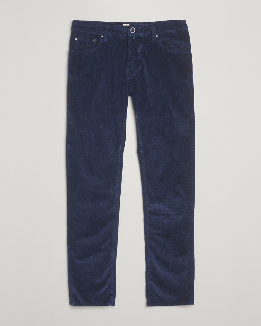 Herren | Hosen | Jacob Cohën | Bard 5-Pocket Medium Corduroy Trousers Dark Blue