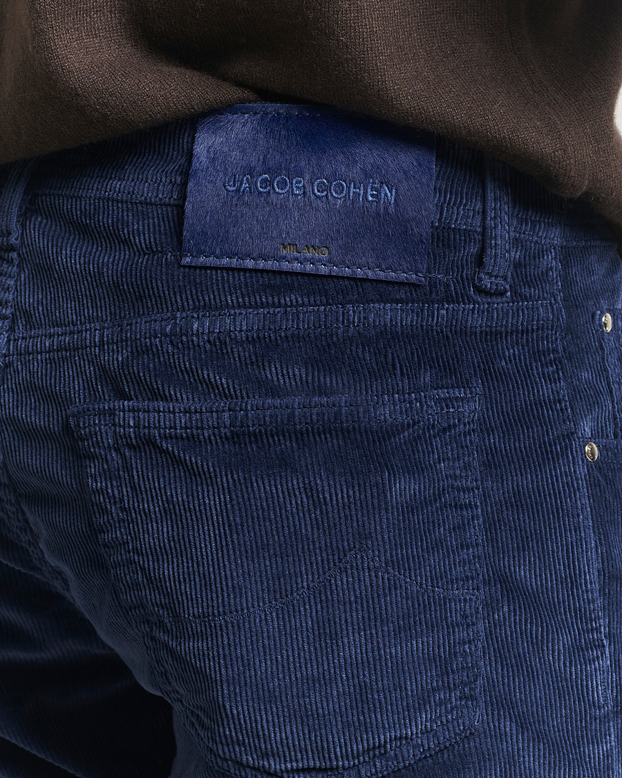 Herren | Hosen | Jacob Cohën | Bard 5-Pocket Medium Corduroy Trousers Dark Blue