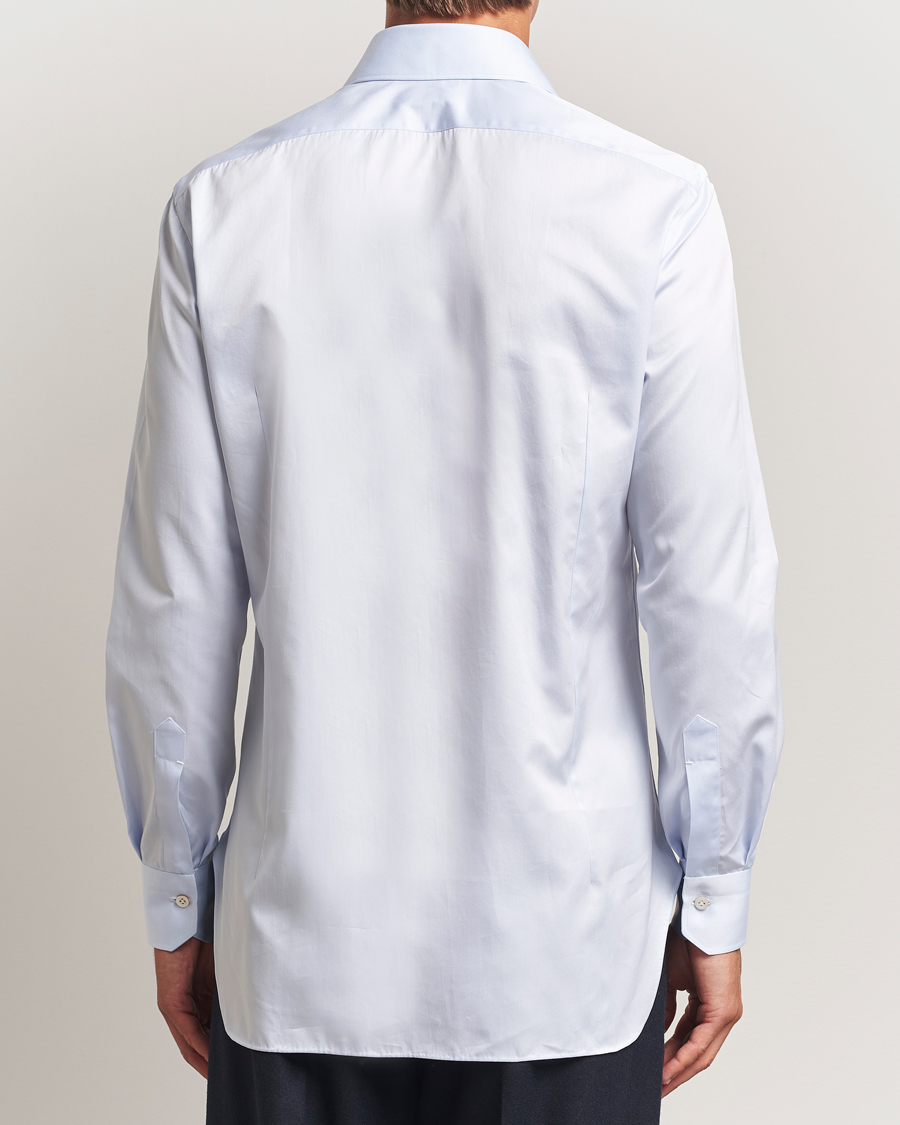 Herren | Hemden | Kiton | Cotton Dress Shirt Light Blue