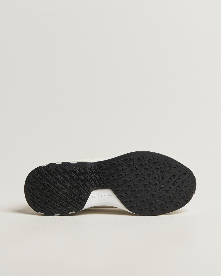 Herren | Sneaker | Kiton | Luxury Running Sneakers White Deerskin