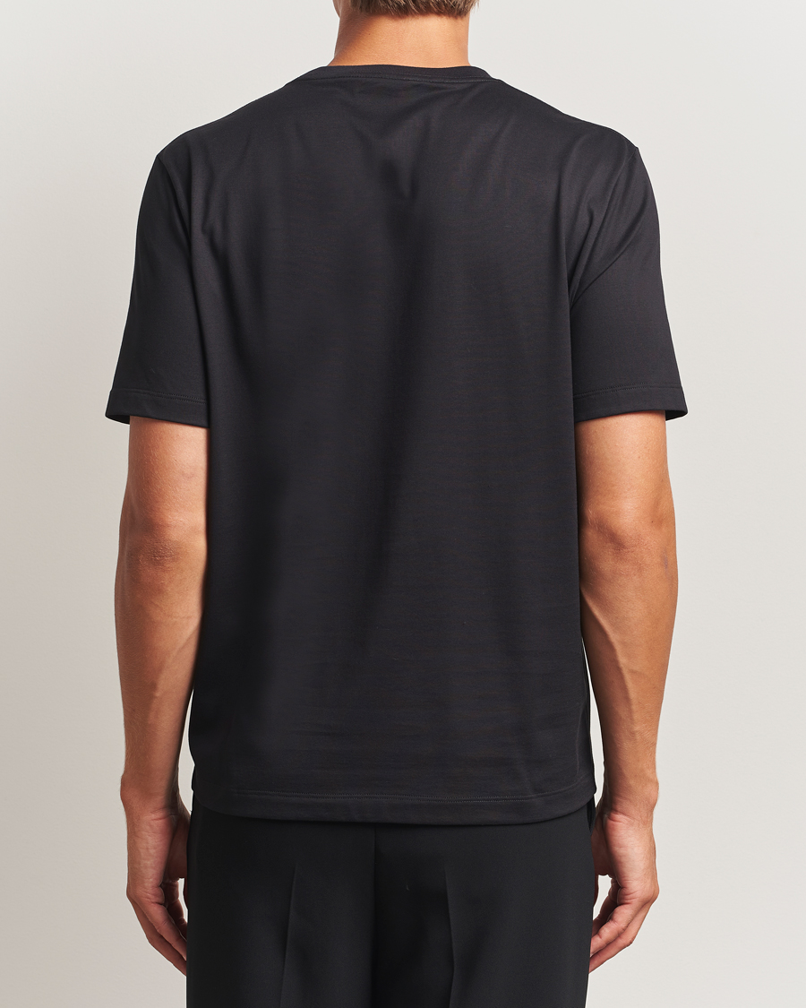 Herren | T-Shirts | Lanvin | Shearling Logo T-Shirt Black