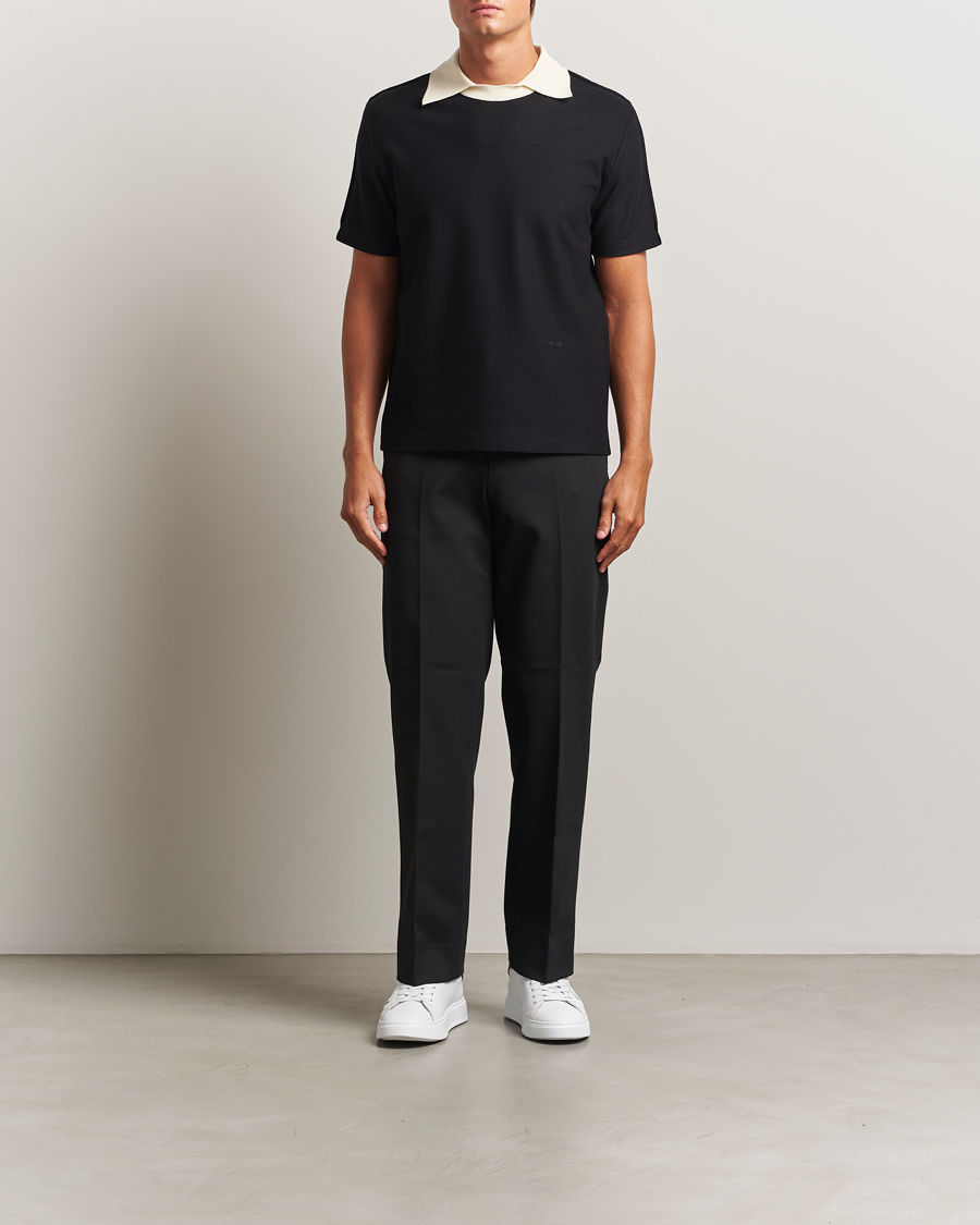 Herren | Pullover | Lanvin | Collar T-shirt Black
