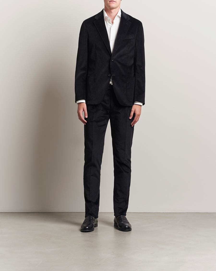 Herren | Sakkos | Lardini | Cotton Corduroy Blazer Black