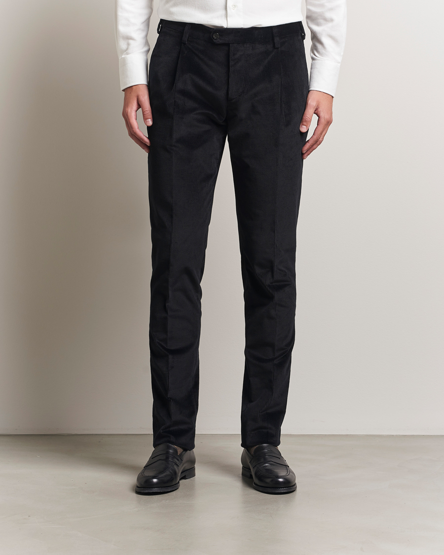 Herren | Hosen | Lardini | Cotton Corduroy Trousers Black