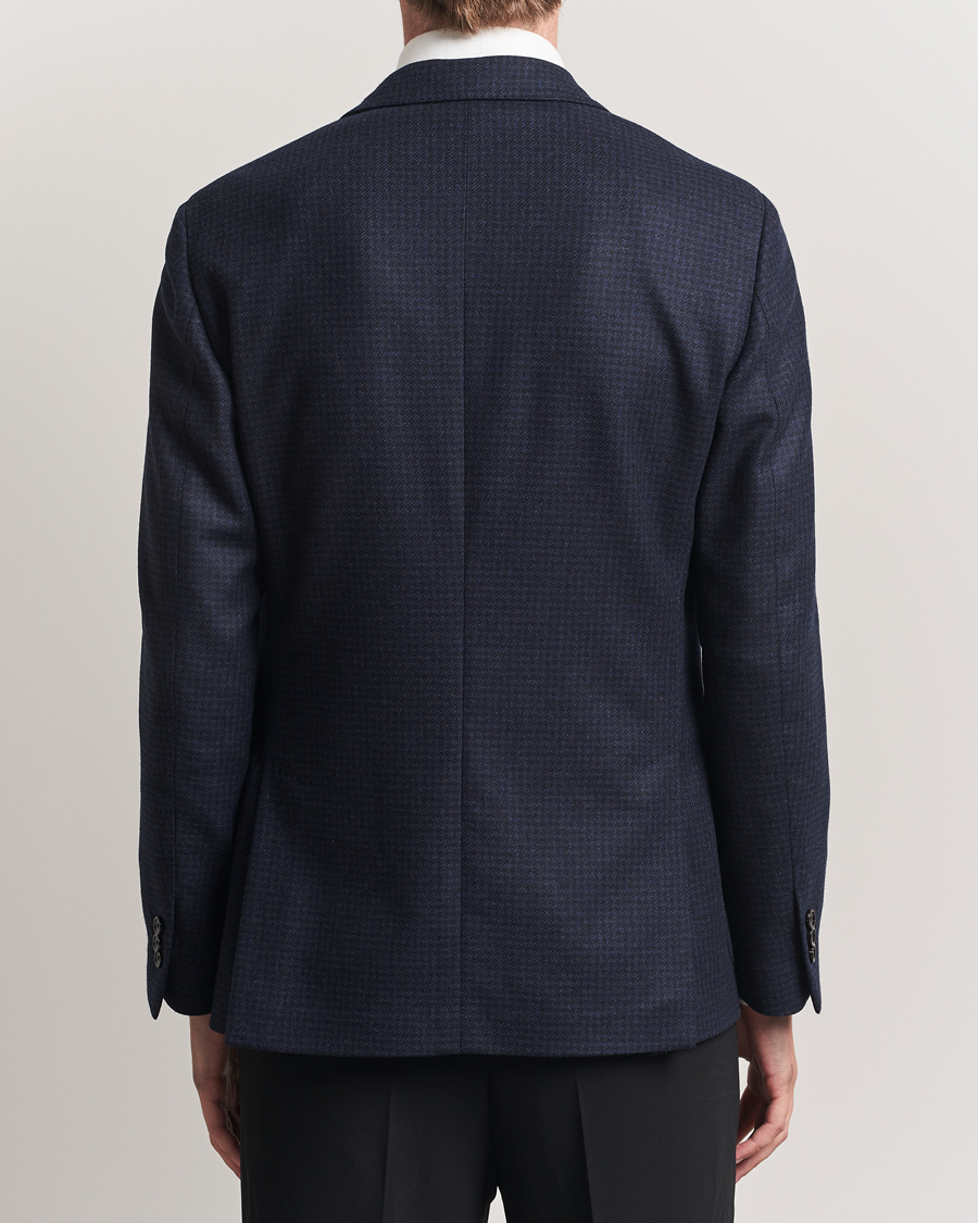 Herren | Sakkos | Lardini | Checked Wool Blazer Navy