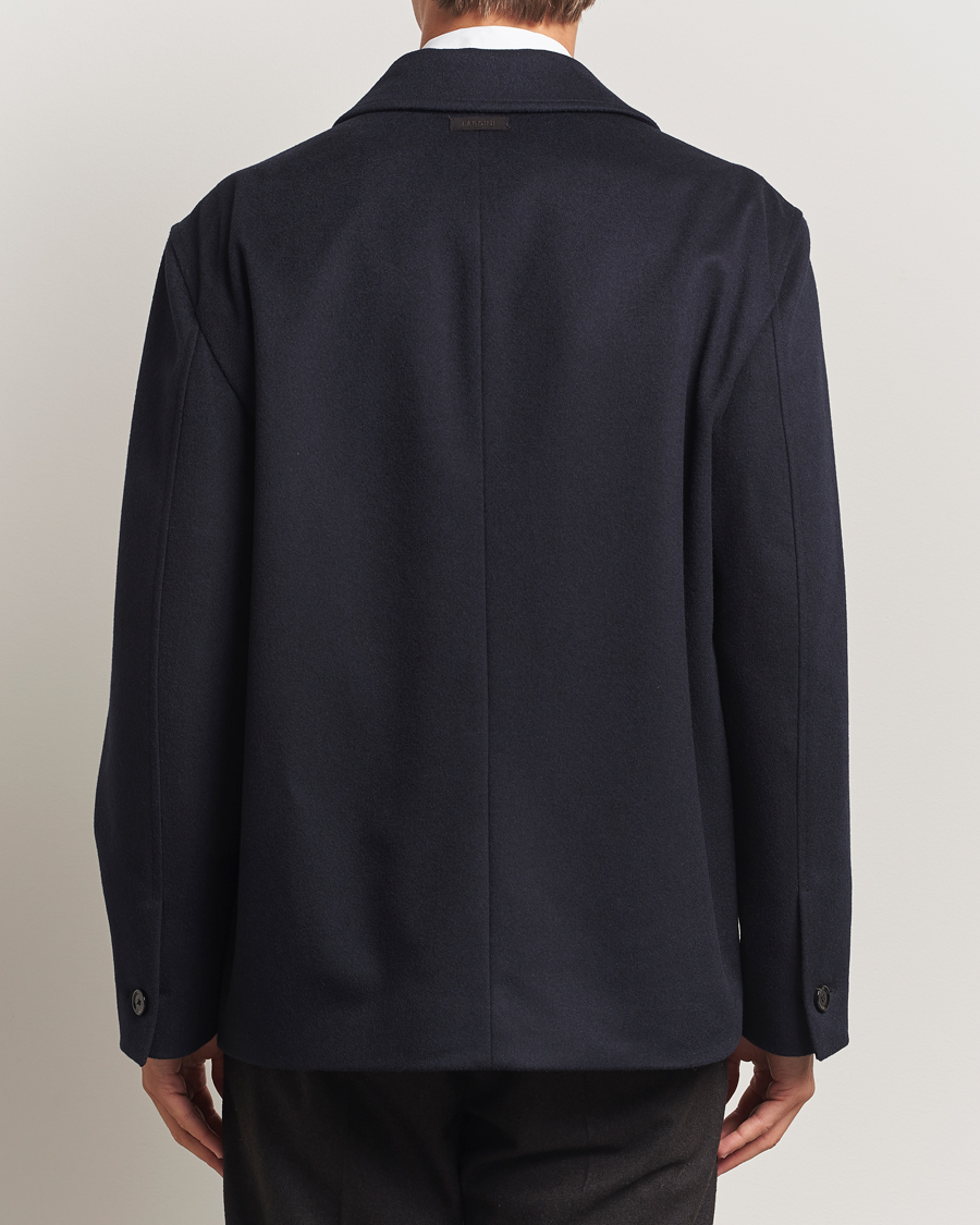 Herren | Jacken | Lardini | Loro Piana Wool Shirt Jacket Navy