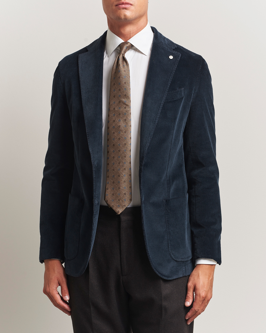 Herren | Sakkos | L.B.M. 1911 | Jack Corduroy Blazer Navy
