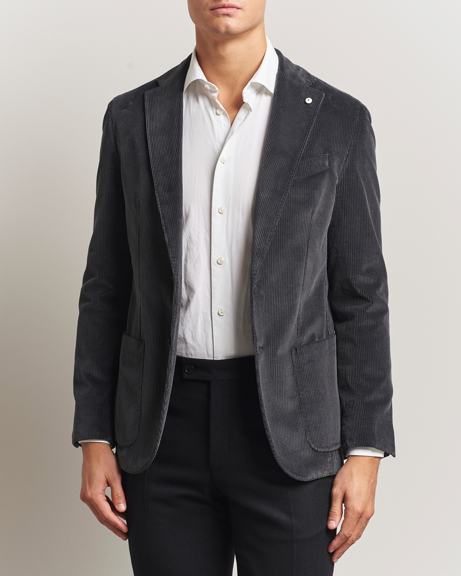 Herren | Sakkos | L.B.M. 1911 | Jack Corduroy Blazer Dark Grey