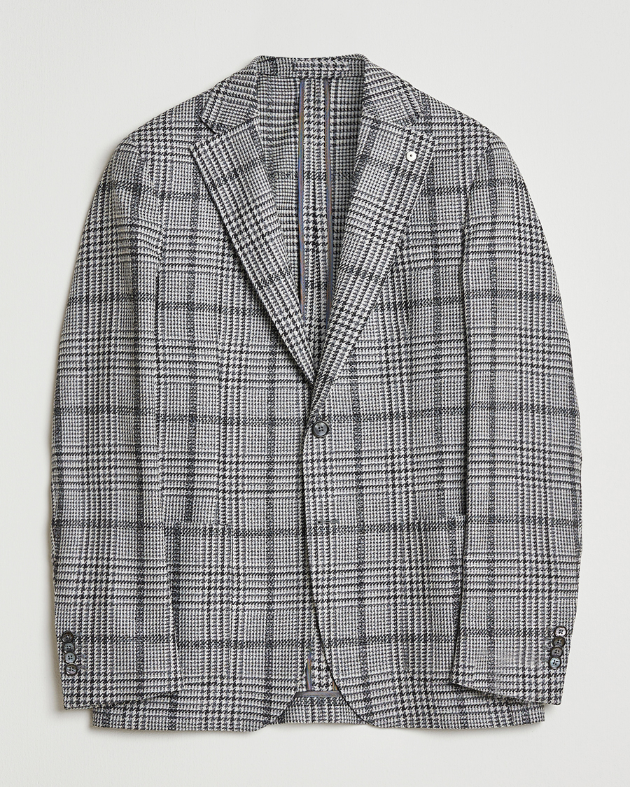 Herren | Sakkos | L.B.M. 1911 | Jack Checked Wool Blazer Grey