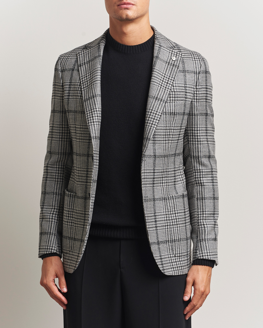 Herren | Sakkos | L.B.M. 1911 | Jack Checked Wool Blazer Grey