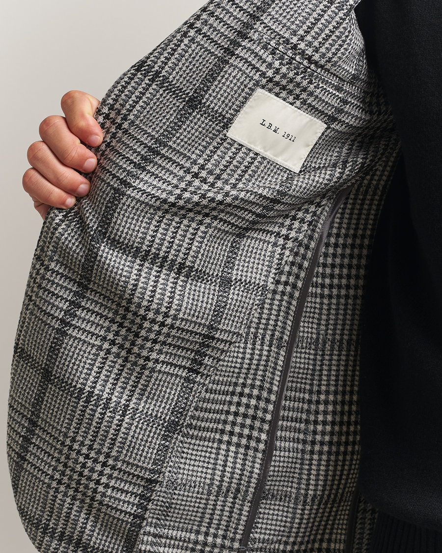 Herren | Sakkos | L.B.M. 1911 | Jack Checked Wool Blazer Grey
