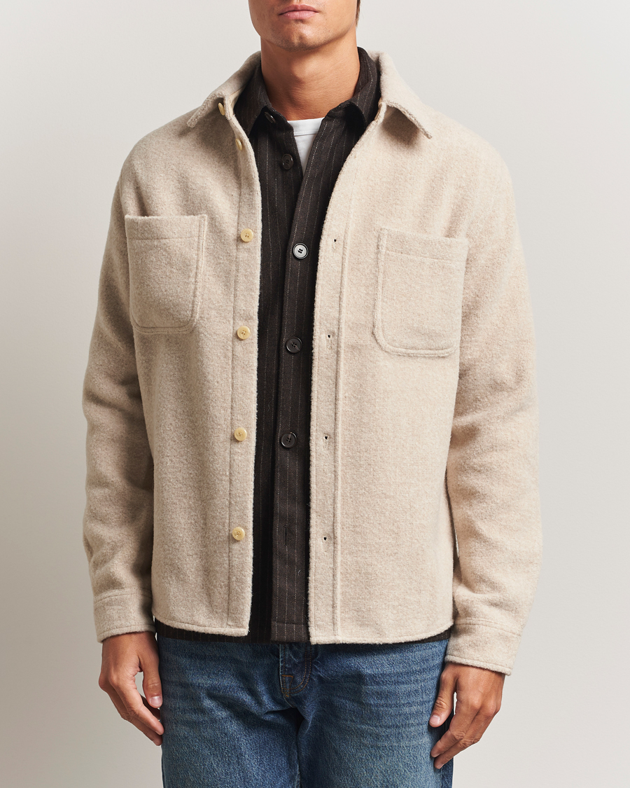 Herren | Hemden | LES DEUX | Lennon Bouclé Overshirt Ivory