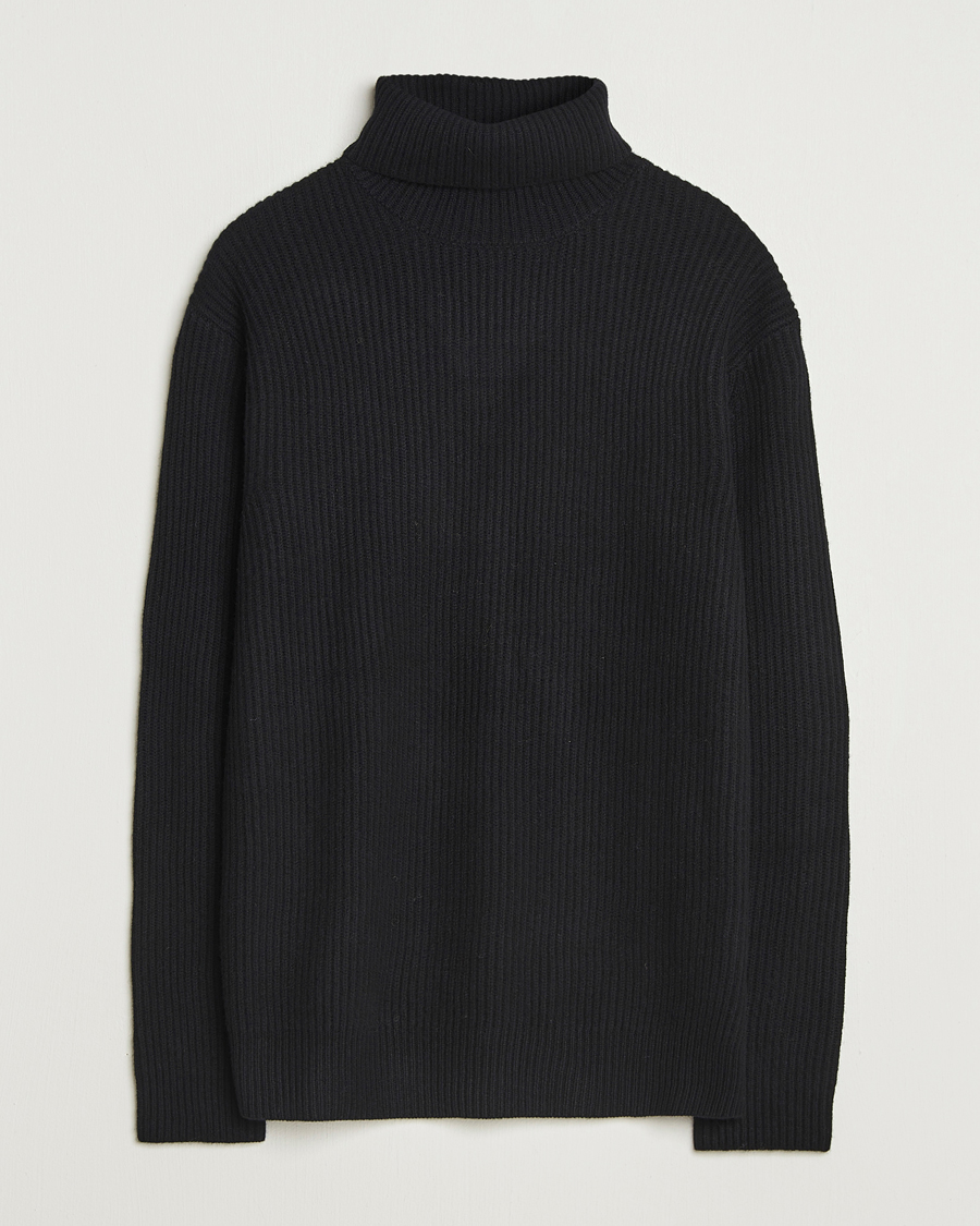 Herren | Pullover | LES DEUX | Eddie Wool Rib Rollneck Black