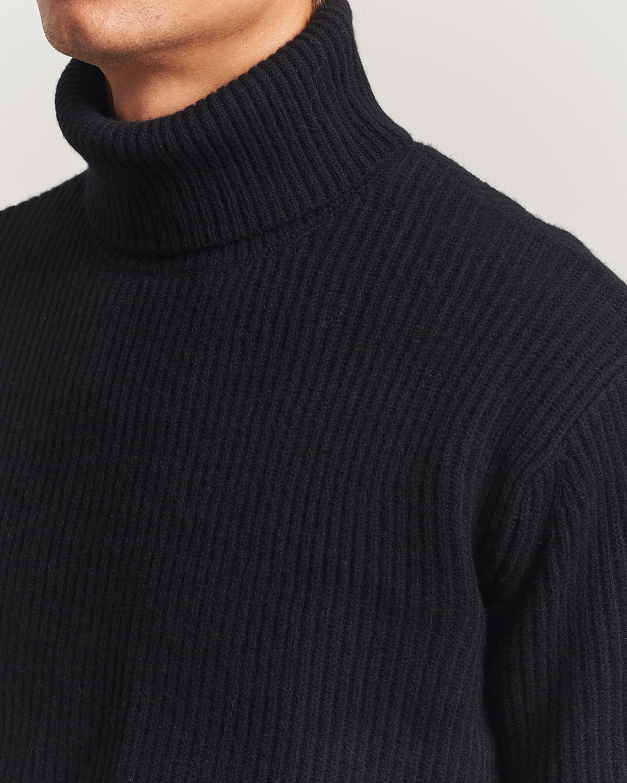 Herren | Pullover | LES DEUX | Eddie Wool Rib Rollneck Black