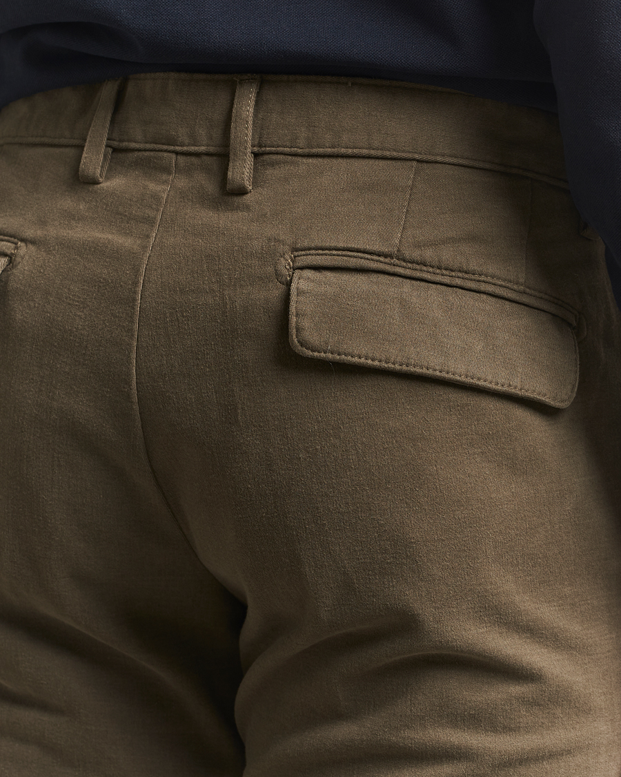 Herren | Hosen | Massimo Alba | Ionio Pleated Moleskine Trousers Military