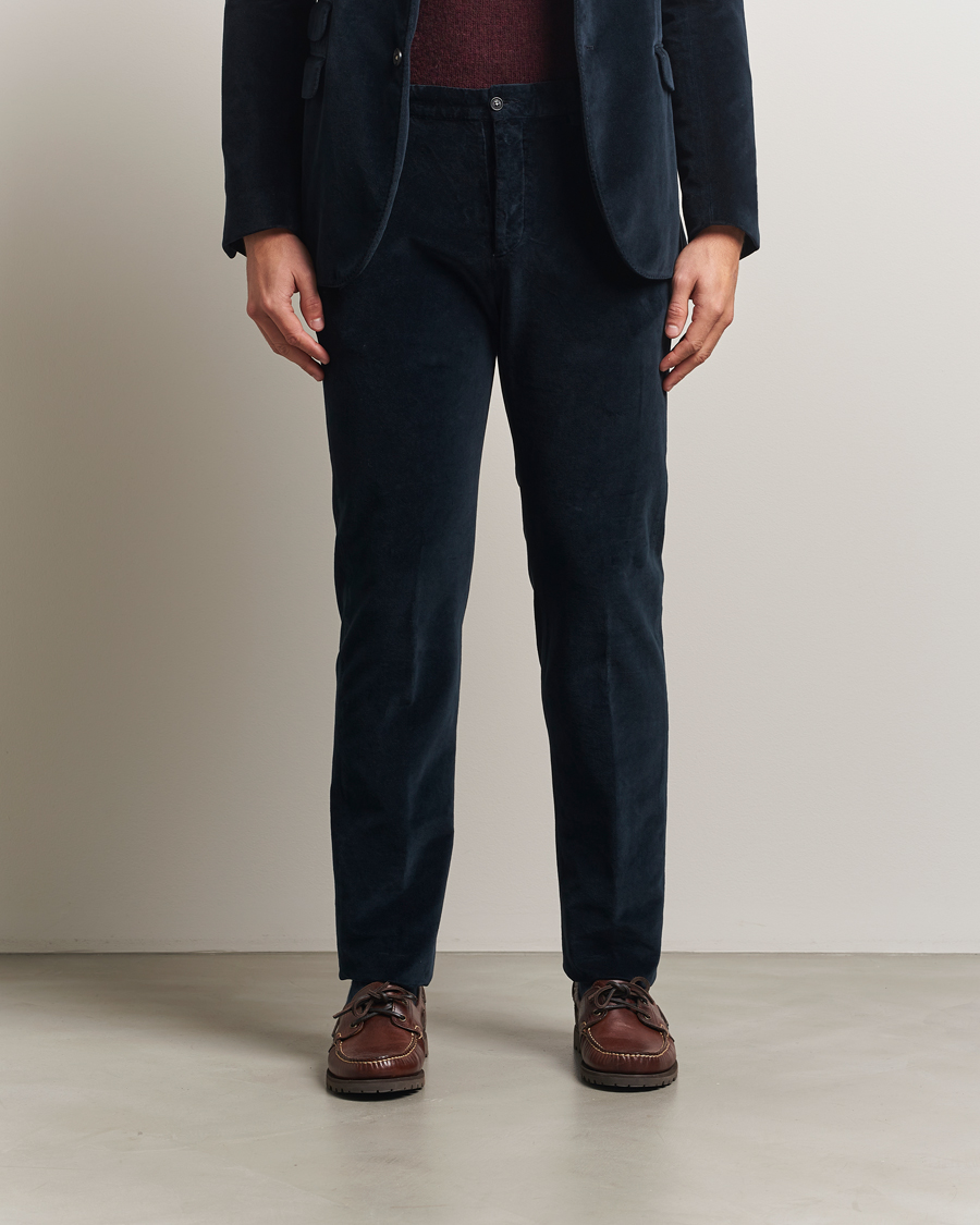 Herren | Hosen | Massimo Alba | Mauko Velvet Trousers Navy