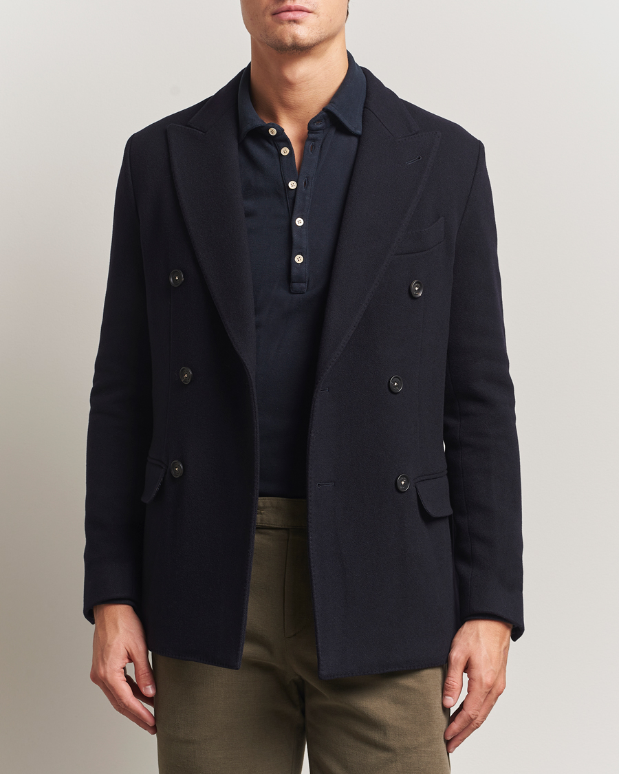 Herren | Jacken | Massimo Alba | Cashmere Peacoat Navy