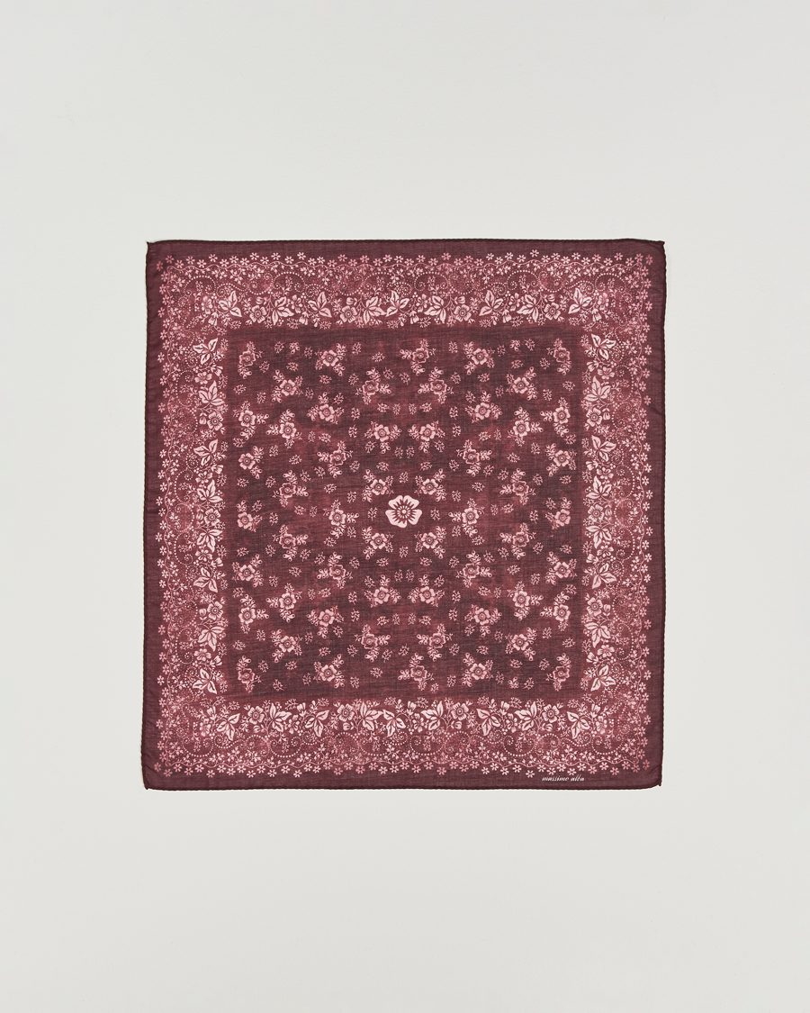 Herren | Einstecktücher | Massimo Alba | Hanky Cotton Handkerchief Burgundy
