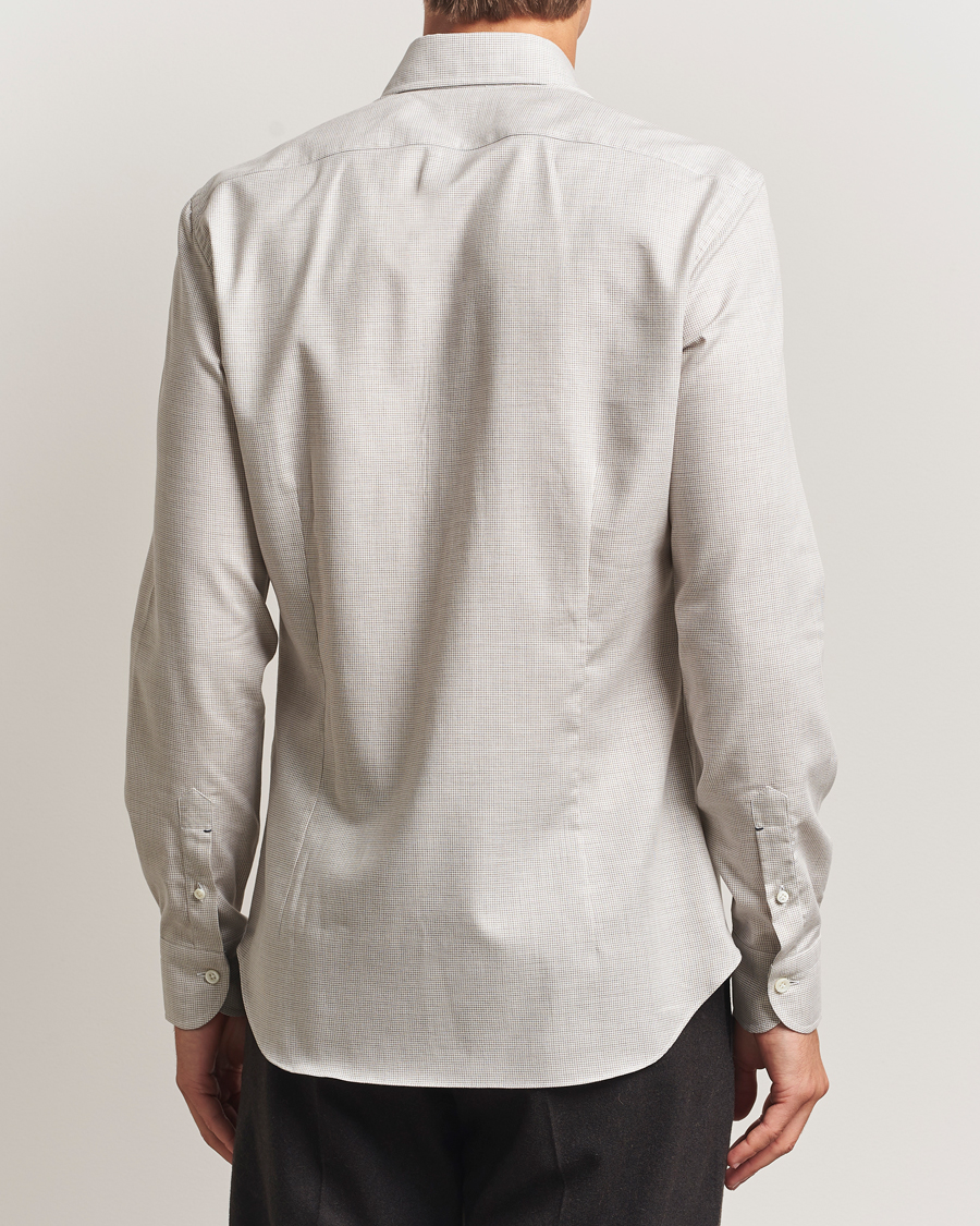 Herren | Hemden | Mazzarelli | Soft Flannel Button Down Shirt Beige