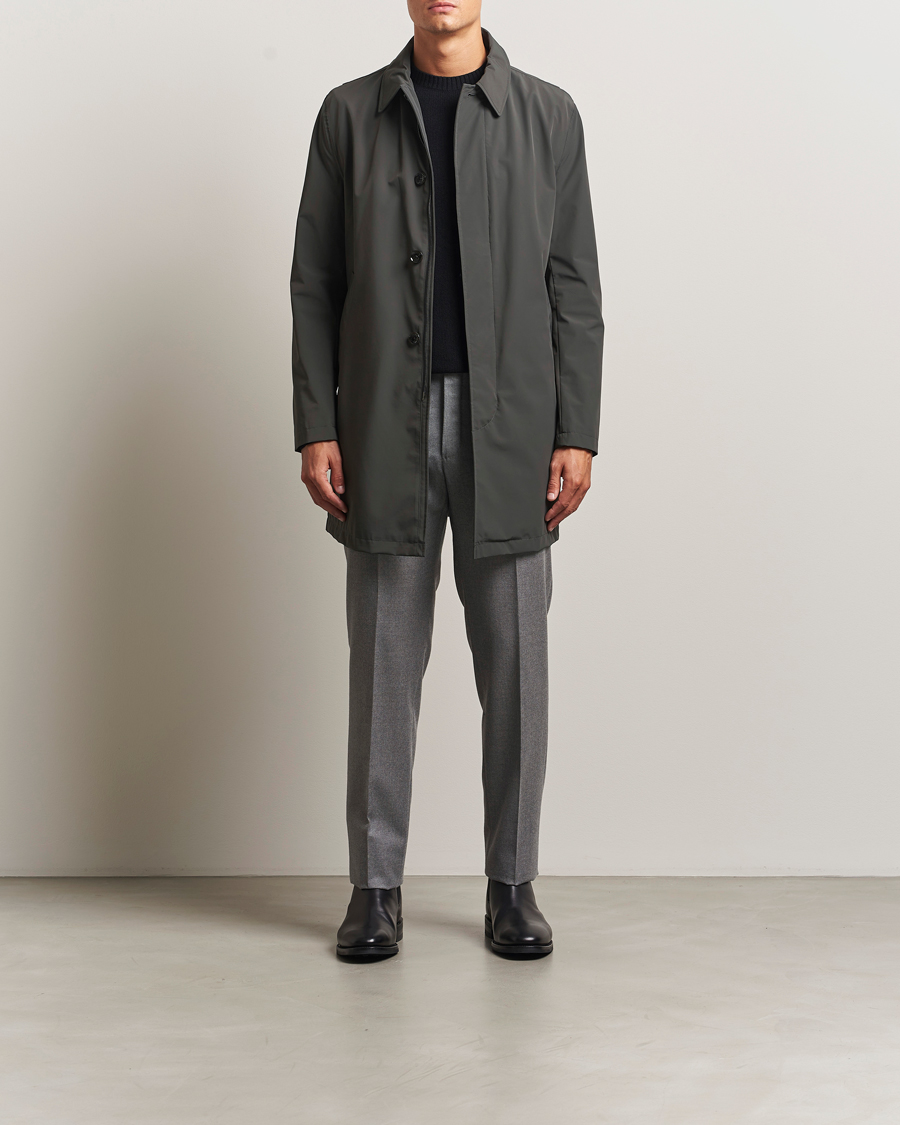 Herren | Jacken | Oscar Jacobson | Nylon Car Coat Olive