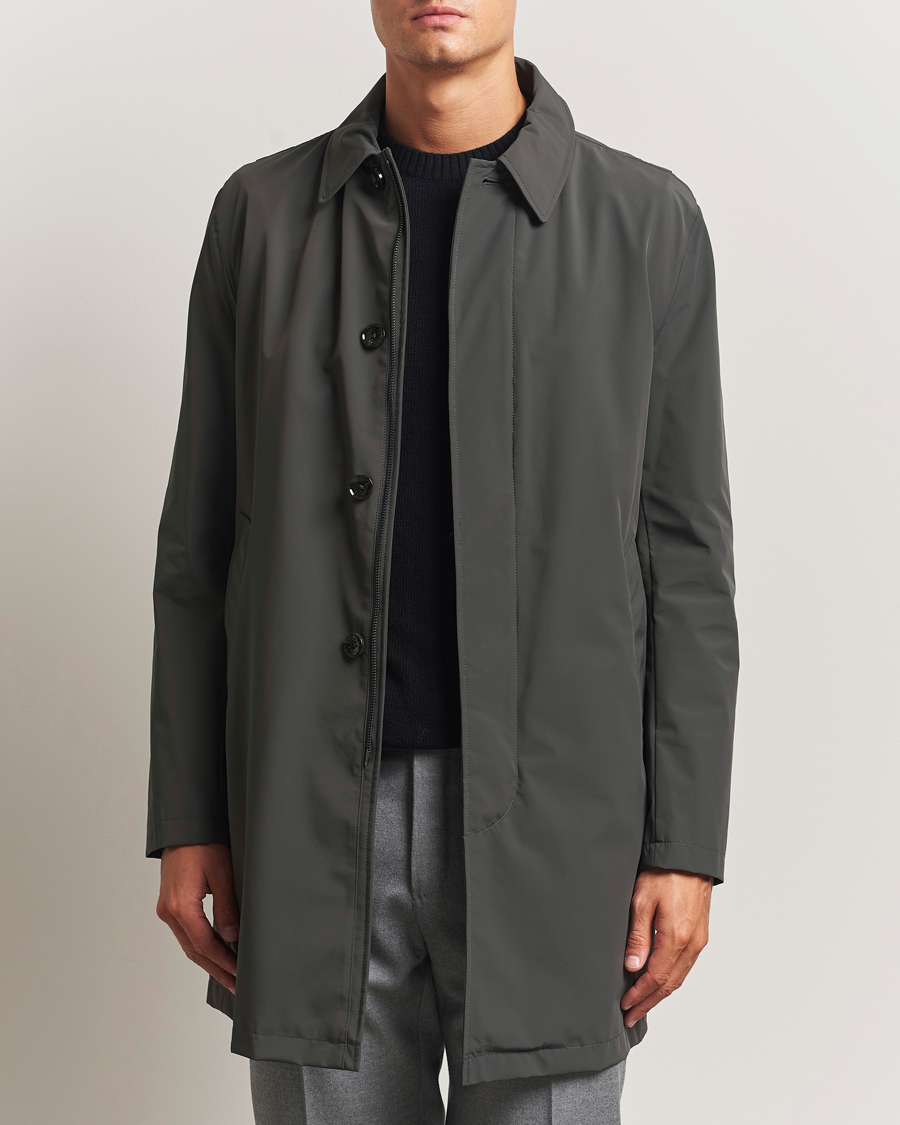 Herren | Jacken | Oscar Jacobson | Nylon Car Coat Olive