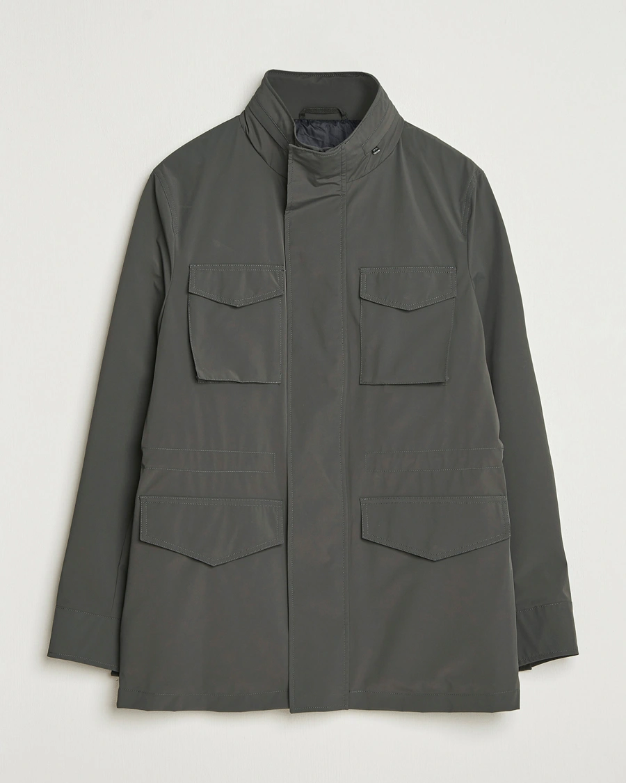Herren | Jacken | Oscar Jacobson | M65 Nylon Field Jacket Olive