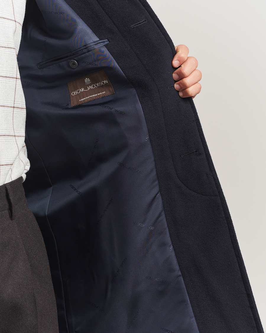 Herren | Jacken | Oscar Jacobson | Raglan Wool Coat Navy